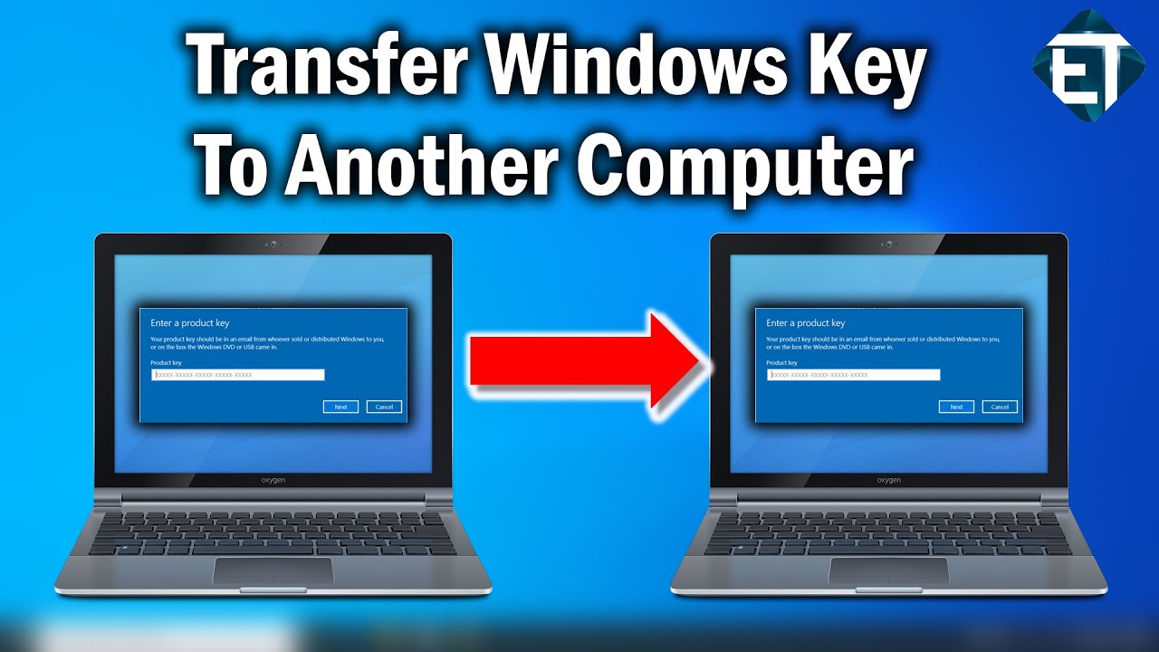transfer windows digital license to new pc